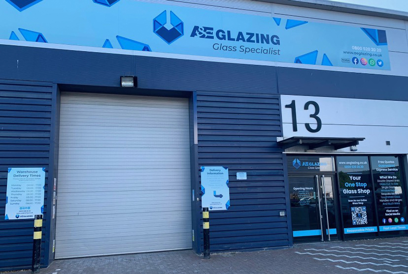 A&E Glazing company building and glass workshop near me